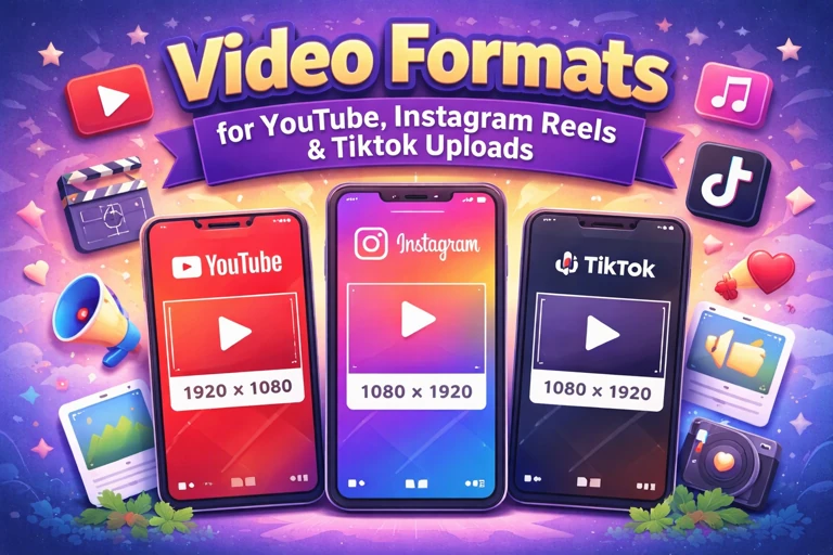 Best video format for YouTube, Instagram Reels and TikTok uploads
