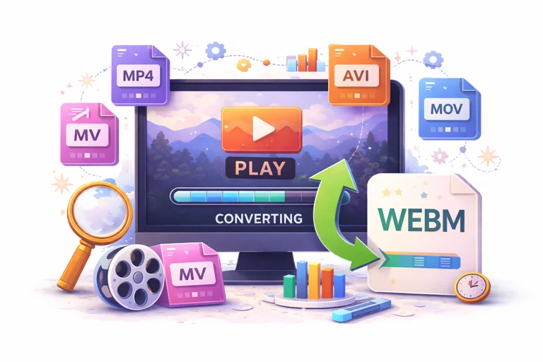 Conversion of video formats to WebM format