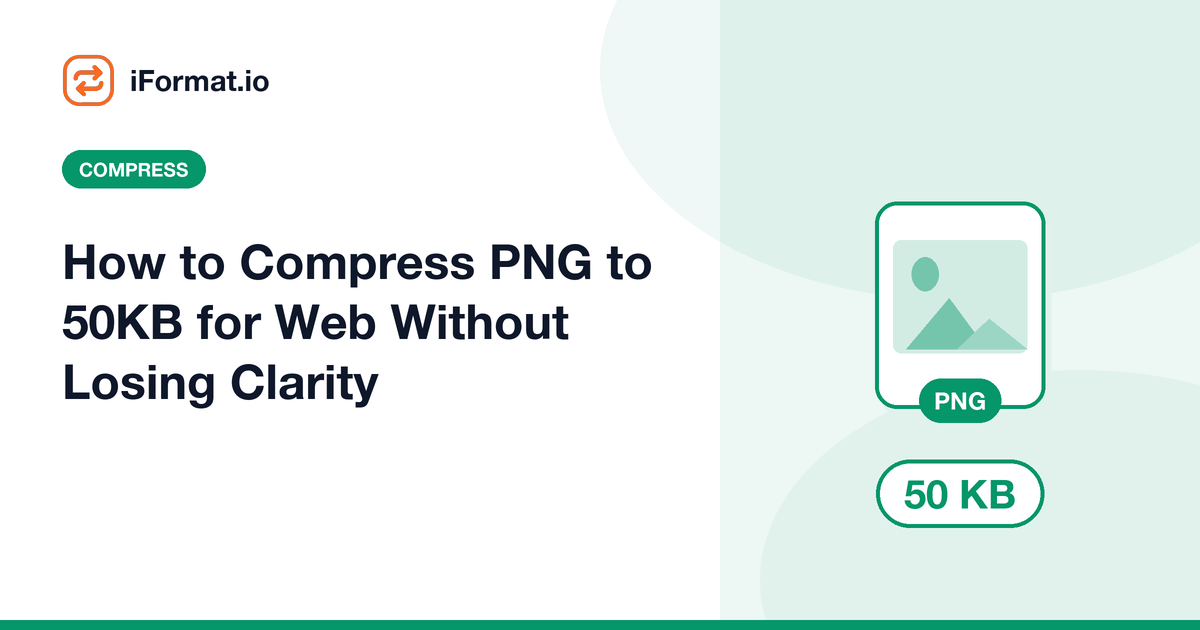 How to Compress PNG to 50KB for Web Without Losing Clarity