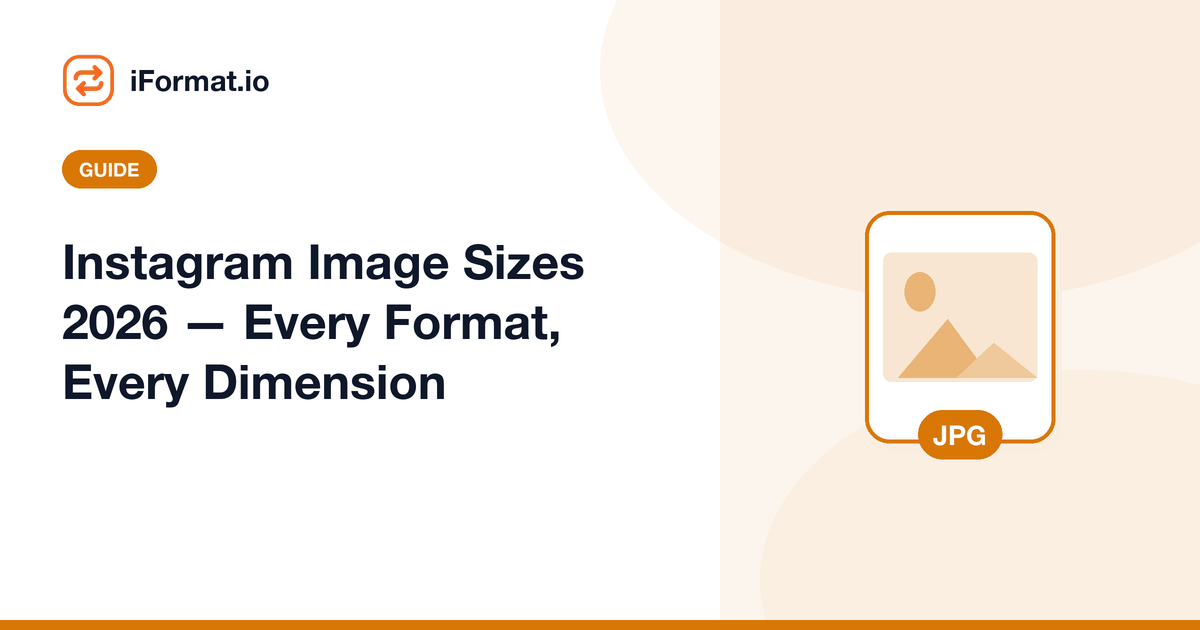 Instagram Image Sizes 2026 — Every Format, Every Dimension