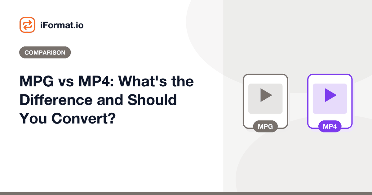 MPG vs MP4: What's the Difference and Should You Convert?