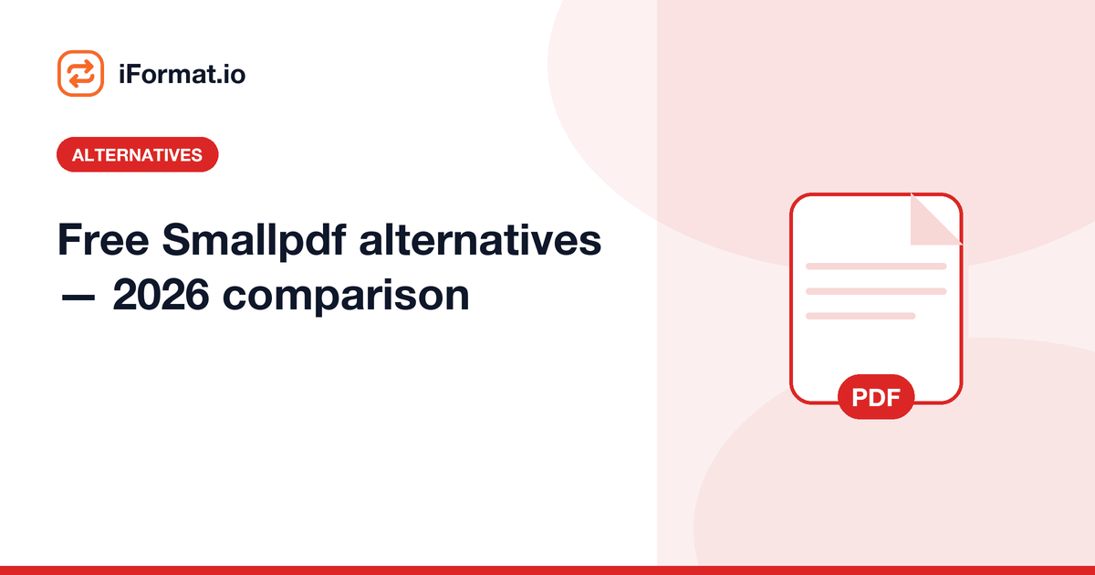 Free Smallpdf alternatives — 2026 comparison