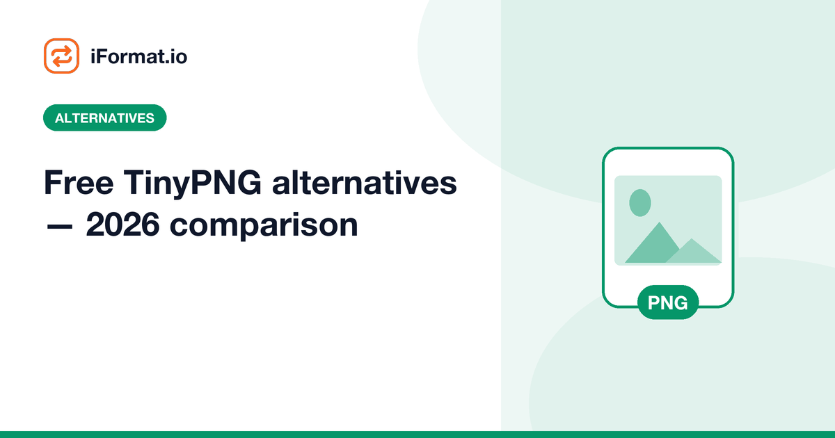 Free TinyPNG alternatives — 2026 comparison