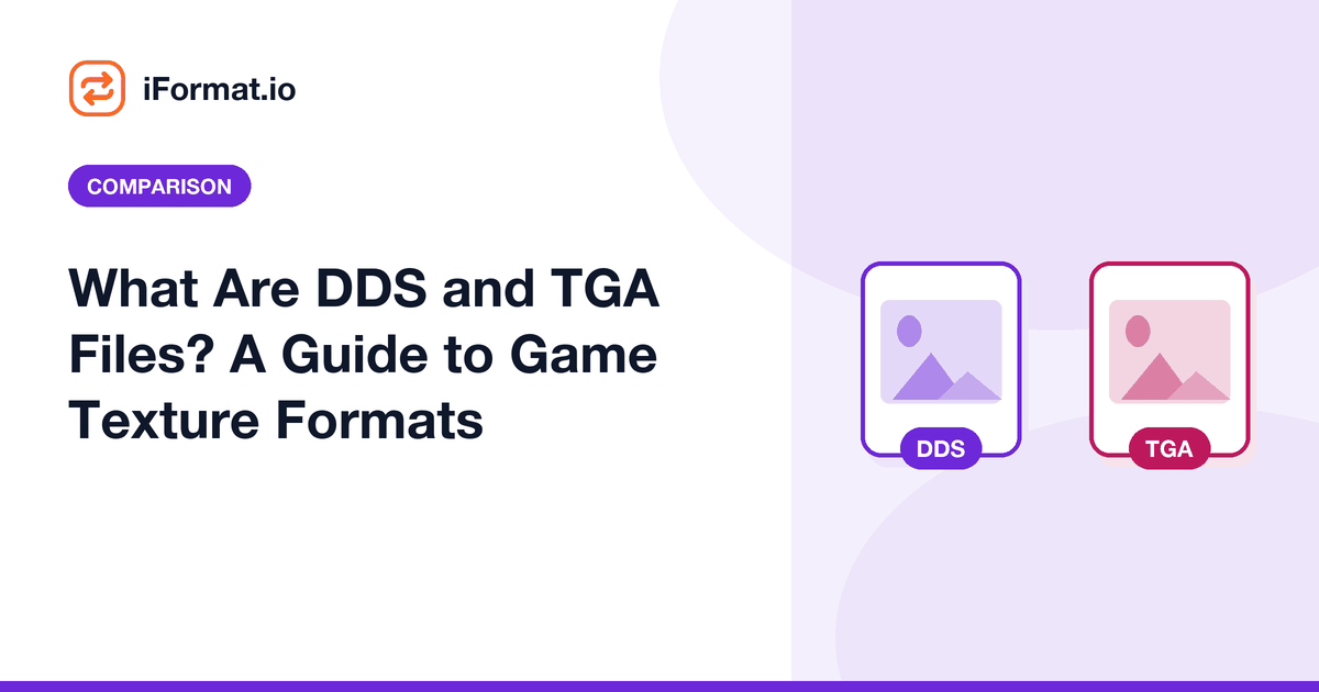 What Are DDS and TGA Files? A Guide to Game Texture Formats