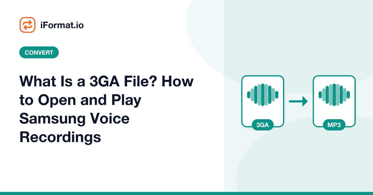 What Is a 3GA File? How to Open and Play Samsung Voice Recordings