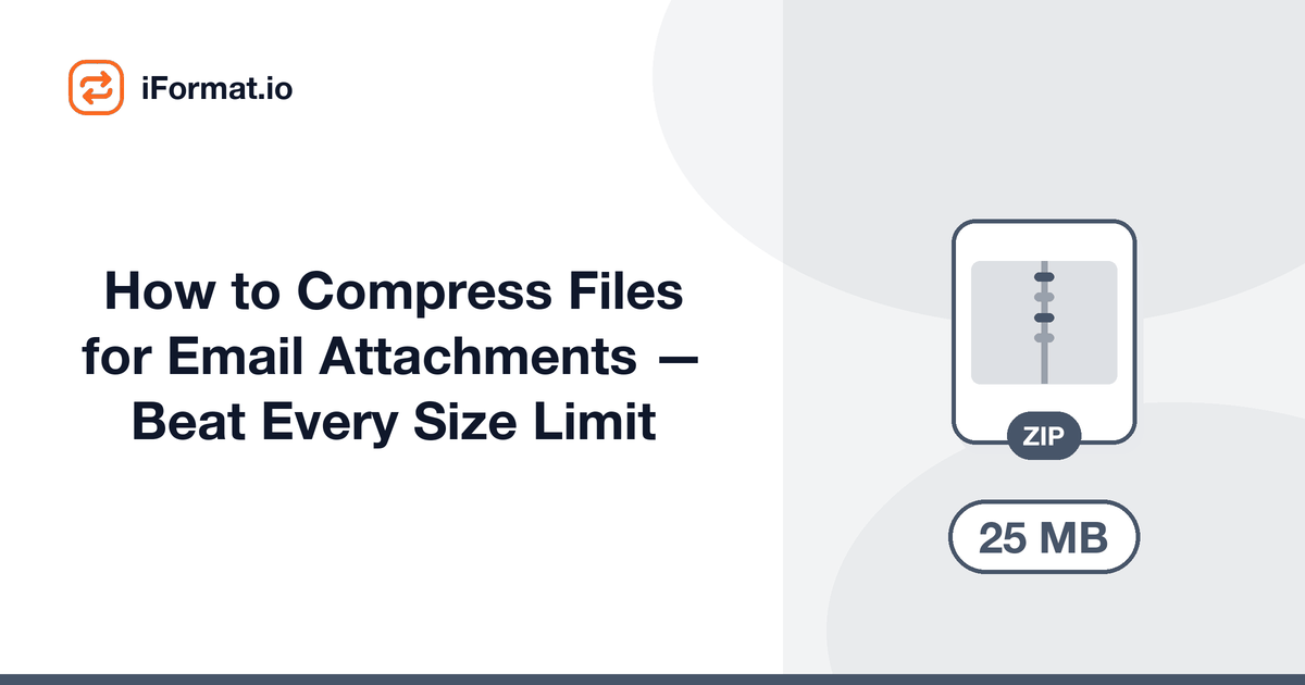 How to Compress Files for Email Attachments — Beat Every Size Limit
