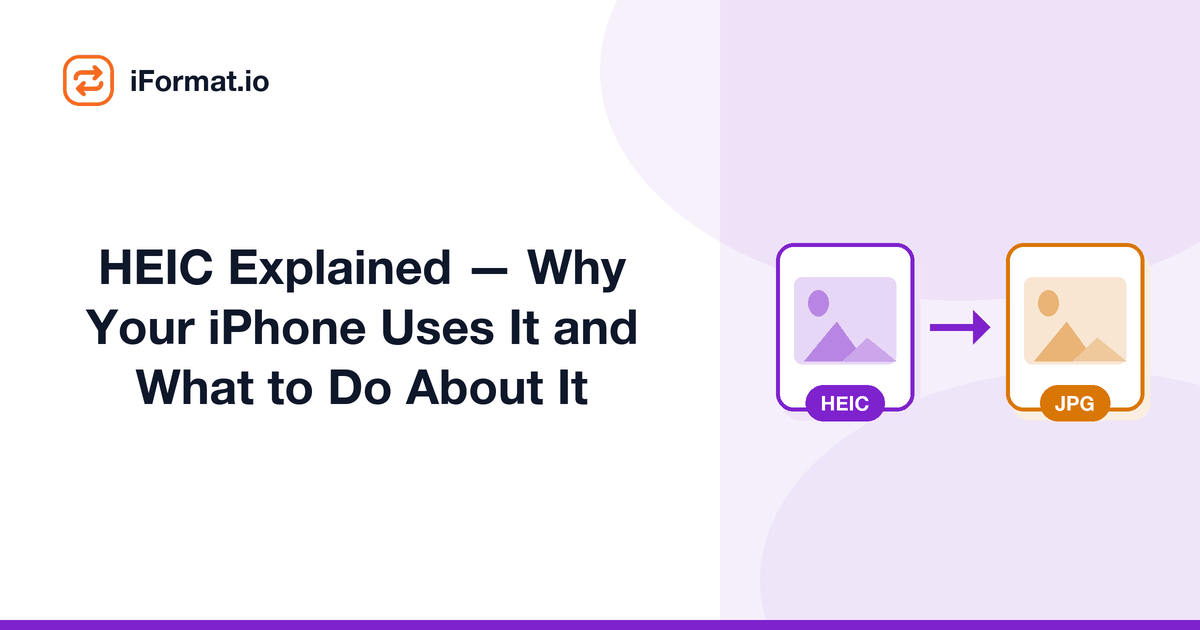 HEIC Explained — Why Your iPhone Uses It and What to Do About It