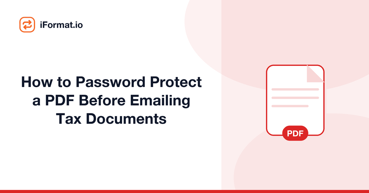How to Password Protect a PDF Before Emailing Tax Documents