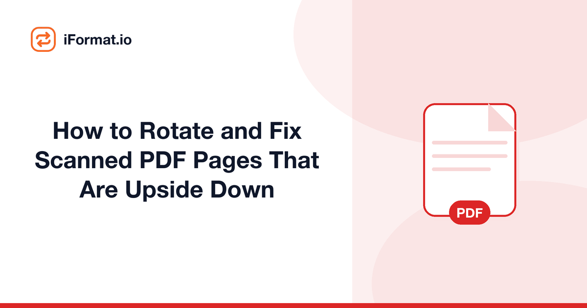 How to Rotate and Fix Scanned PDF Pages That Are Upside Down