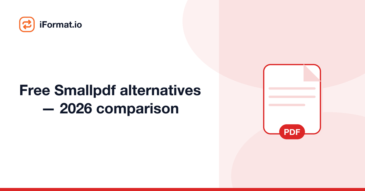 Free Smallpdf alternatives — 2026 comparison