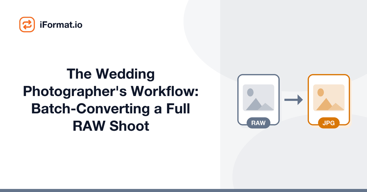 The Wedding Photographer's Workflow: Batch-Converting a Full RAW Shoot