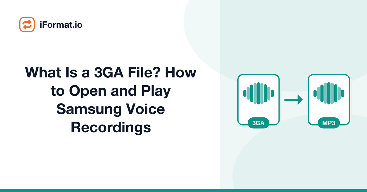 What Is a 3GA File? How to Open and Play Samsung Voice Recordings
